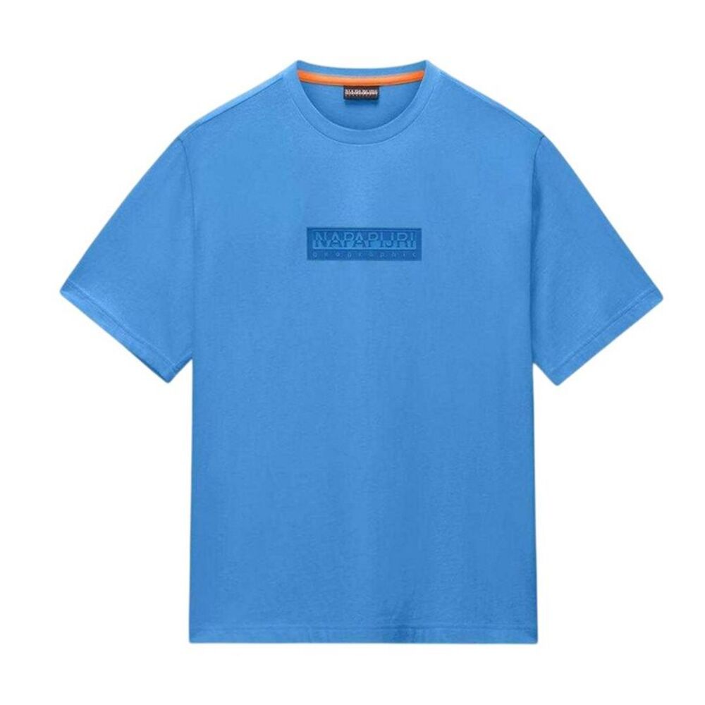 Napapijri Mens Box Logo T-Shirt / Blue